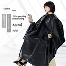 Professional Hair Chemical Hair Shawl Waterproof Bleach Proof Hair Color Dye Shawl, Cape Adjustable Neck Part for Adults and Youth (black)-5
