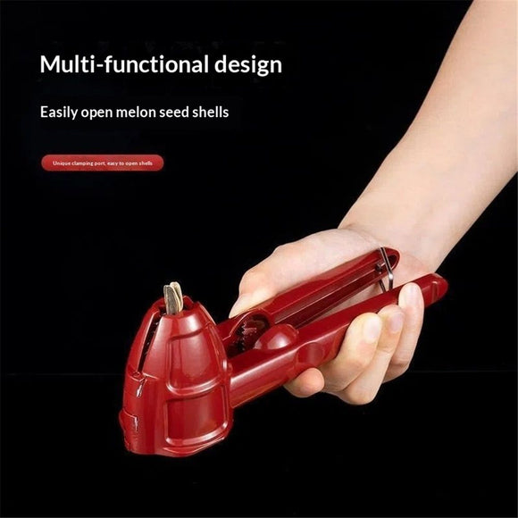 Nut Cracker Tool, Nutcracker Tool for All Nut Walnut Plier with Non-Slip Handle Red Pecan Nut Cracker Tool Multifunction Sheller Opener for Melon Seeds Walnut Chestnut