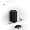 Silent Magnetic Door Stoppers - Matte Black Door Stopper, Stainless Steel Windproof Heavy Duty Gripper, Adjustable Height for Door Gaps, Keep Door Open-3