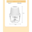 Mini Food Processor Cordless Set with Multiple 3*(350ml+250ml+100ml) Bowls＆ 6+3+2 Blades, Small Garlic Chopper Mincer, USB Rechargeable Battery Vegetable Chopper,Wireless Electric Meat Blender Grinder-5
