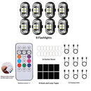 8PCS Wireless LED Lights for Car with Remote Control, Halloween Wireless LED Strobe Lights 7 Colors USB Anti-Collision Warning Light for Car Interior Truck Drone Aircraft Bike-1
