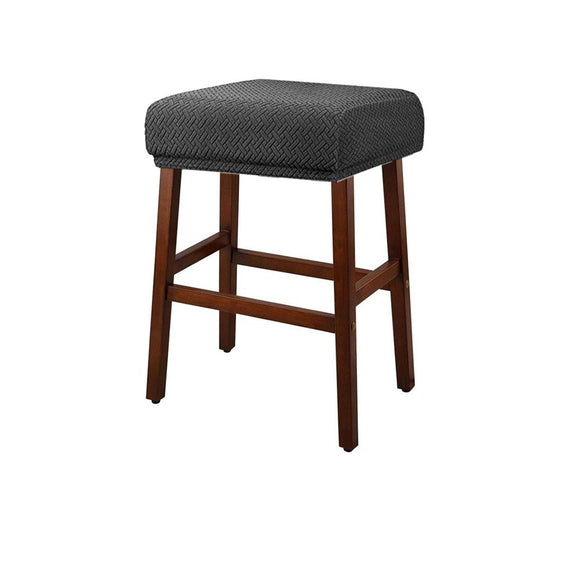 Stool Covers Rectangle - 4 Pack Stretch Waterproof Saddle Seat Cover Counter Bar Stools Bar Chairs Covers Kitchen Island Chairs Cushion Protector