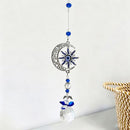 Blue Demon Eye Butterfly Crystal Pendant 3-Piece Set-3