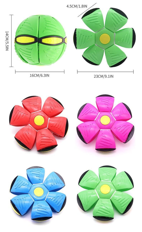 Frisbee Deformation Ball - green + 3 Light Version×5