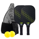 Purple Pickleball Set with 2 Paddles-2 Balls And Triangular Carry Bag-8
