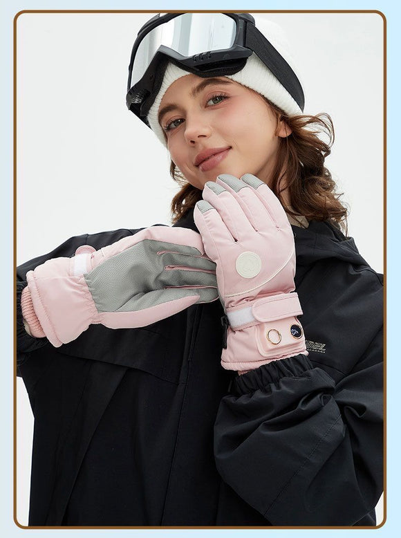 USB Heated Gloves for Outdoor Blue