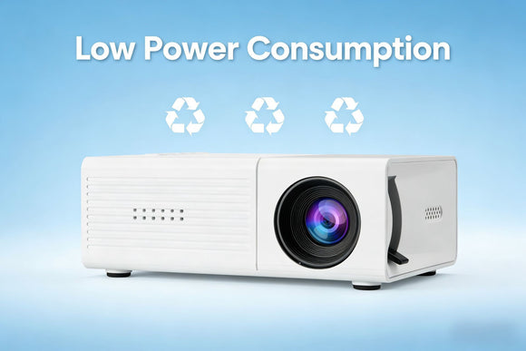 White M3S 1080P Mini Projector USB-Powered Version Includes Manual