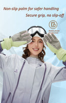 Windproof Water-Repellent Fleece-Lined Self-Heating Gloves Black-5