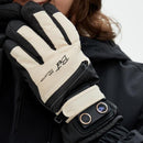 Winter Self-Heating Windproof Touchscreen Gloves-Beige Black-1