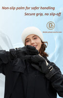 Winter Self-Heating Windproof Touchscreen Gloves-Blue Black-3