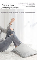 Electric Foot Warmer Mat, Dark Grey Double-Sided Heating Foot Blanket with 6 Temperature Settings and Even Heating-3