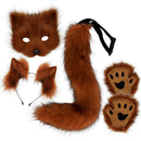 Furry Fox Costume Set for Cosplay - Reddish Brown-1