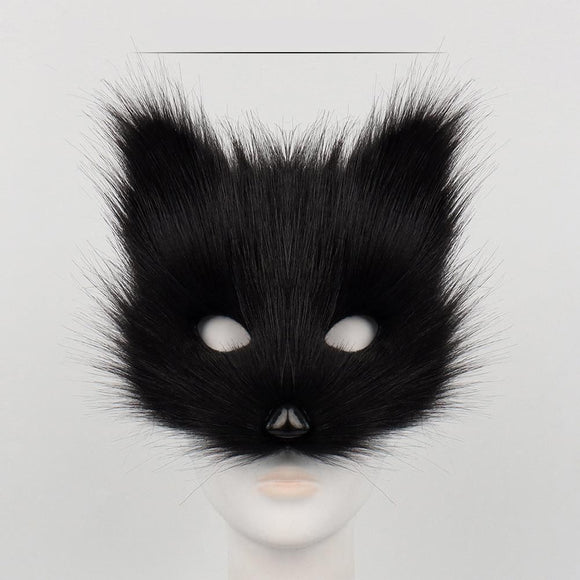 Furry Fox Costume Set for Cosplay - Dark Grey