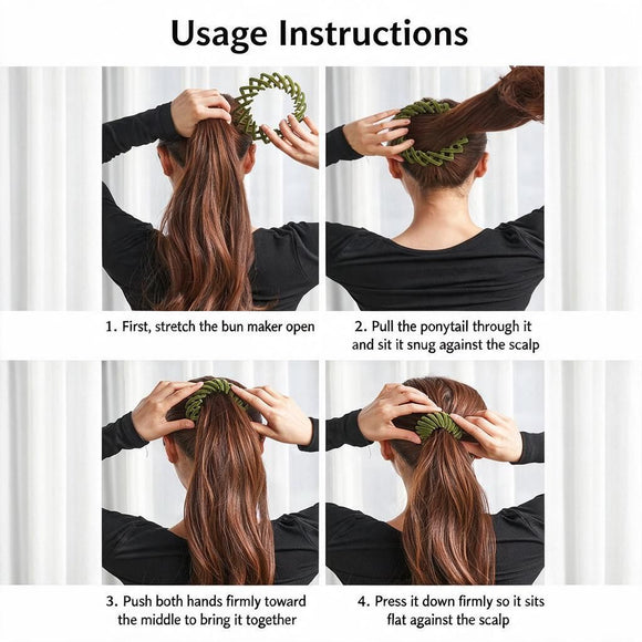 Purple Velvet Bun Sponge Ring Messy Updo Styling Tool for Women Hair Accessory 1pc Spring