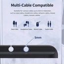 5‑Hole White Desktop Cable Holder 3Pcs Wire Organizer Clamp For Phone Charging Cord, Neat Desk Storage Tool Ideal Holiday Gift For Home Office User-4