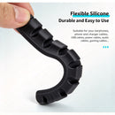 Black 5‑Hole Cable Holder Clips 3Pcs Desktop Data Charging Cord Management Fixer, Tidy Desk Storage Organizer Practical Xmas Gift For Home User-7