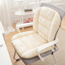 Winter Thick Fleece Seat & Back Cushion Set - 90cm Sofa Office Chair Warmer (PINK)-11