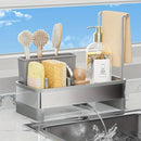 No Drill 360° Rotating Drain Sponge Holder with Tray Kitchen Sink Organizer AU(BLACK)-2