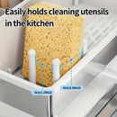 No Drill 360° Rotating Drain Sponge Holder with Tray Kitchen Sink Organizer AU(BLACK)-5