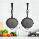 5 Large Size Heavy Duty Wall Hooks, Coat Hooks for Hanging Pans, Backpacks, Coats, Garage Items (Black)-4