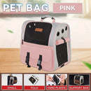 Cat Backpack Carrier - Lightweight, Foldable, Shape-Retaining Travel Bag for Cats and Small Dogs up to 8kg(Sakura powder)-1