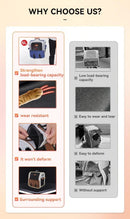 Cat Backpack Carrier - Lightweight, Foldable, Shape-Retaining Travel Bag for Cats and Small Dogs up to 8kg(Sakura powder)-4