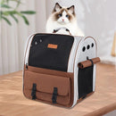 Cat Backpack Carrier - Lightweight, Foldable, Shape-Retaining Travel Bag for Cats and Small Dogs up to 8kg(Sakura powder)-13