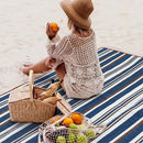 Double-layer Nylon Picnic Mat High-density Waterproof Base + Nylon Padding Lightweight Foldable with Carry Handle Machine Washable & Easy Care  Ideal for Beach Camping Park Outdoor Picnics(200*200CM)-8