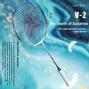ESPER Explorer V2 Susanoo 7U Ultra-Light Badminton Racket 30T/40T High-Elastic Carbon Fiber with Grip and Gift Box Suitable for Beginners and Advanced Players.（blue)-2