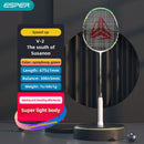 ESPER Explorer V2 Susanoo 7U Ultra-Light Badminton Racket 30T/40T High-Elastic Carbon Fiber with Grip and Gift Box Suitable for Beginners and Advanced Players.（blue)-10