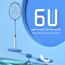 ESPER V3 Badminton Racket 72g Ultra-Light 6U Graphene Carbon All-Around Professional Match Training Durable Stylish Racket（blue)-3
