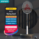 ESPER V3 Badminton Racket 72g Ultra-Light 6U Graphene Carbon All-Around Professional Match Training Durable Stylish Racket（blue)-8