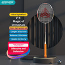 ESPER V4 Badminton Racket 82g Lightweight 4U Full Carbon Fiber All-Around Professional Match Training Durable Stylish Racket(Phosphor blue)-8