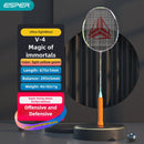 ESPER V4 Badminton Racket 82g Lightweight 4U Full Carbon Fiber All-Around Professional Match Training Durable Stylish Racket(Phosphor blue)-9