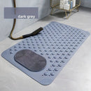 Anti-Slip Massage Shower Mat with Suction Cups Foot Spa Bathroom Mat（green)-6
