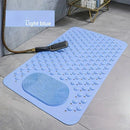 Anti-Slip Massage Shower Mat with Suction Cups Foot Spa Bathroom Mat(khaki)-9