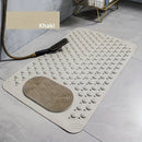 Anti-Slip Massage Shower Mat with Suction Cups Foot Spa Bathroom Mat(BLUE)-4