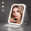 LED Makeup Mirror with Lights, 3 Color Modes Touch Control, Rechargeable Travel Vanity Mirror(pink)-14
