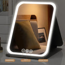 LED Makeup Mirror with Lights, 3 Color Modes Touch Control, Rechargeable Travel Vanity Mirror(WHITE)-14