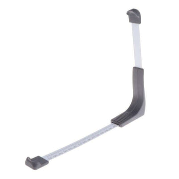 Shoe size measuring stick, foot measurer for shoes, grey