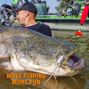 Pre-Tied Catfish Rig System, 23 Inch 55LB Santee Cooper Catfish Float Rig with Adjustable EVA Slip Float and High Carbon Circle Hooks 5/0 6/0 8/0, Ready-to-Fish for River and Bank Fishing(Cigar Float-5/0Hook * 6PCS)-8