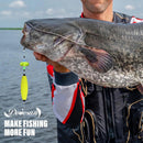 Pre-Tied Catfish Rig System, 23 Inch 55LB Santee Cooper Catfish Float Rig with Adjustable EVA Slip Float and High Carbon Circle Hooks 5/0 6/0 8/0, Ready-to-Fish for River and Bank Fishing(Cigar Float-6/0Hook * 6PCS)-8