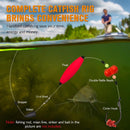 Pre-Tied Catfish Rig System, 23 Inch 55LB Santee Cooper Catfish Float Rig with Adjustable EVA Slip Float and High Carbon Circle Hooks 5/0 6/0 8/0, Ready-to-Fish for River and Bank Fishing(Cigar Float-8/0Hook * 6PCS)-5