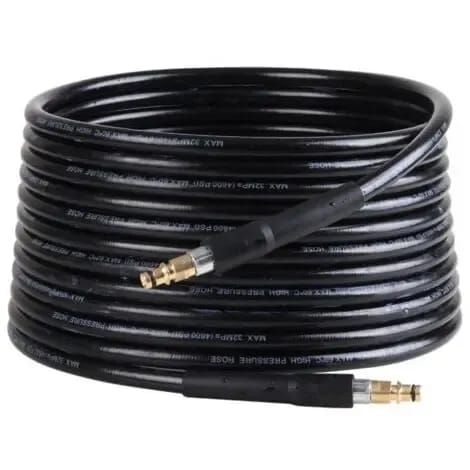 15M High Pressure Washer Hose Compatible with Karcher, Pressure Washing Replacement Hose with Quick Connector for Karcher K2 K3 K4 K5 K6 K7, Black