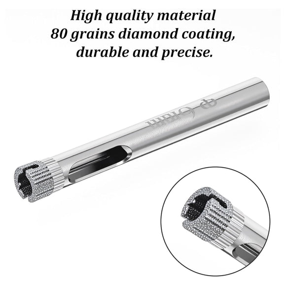 1/4" Diamond Hole Saw Drill Bits, 15PCS Glass Tile Holes Saw 1.1 inch Cutting Depth Glass Hole Saws Tile Holes Saws for Ceramic Marble Porcelain Tiles Granite Quartz