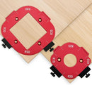 2 Pack Router Corner Radius Template, Premium Aluminum Alloy Router Corner Rounding Jig for Woodworking, 8-in-1 Arc Cutting Guide Set (R10-R50), Fits Trim, Handheld, and Table Routers-1