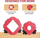 2 Pack Router Corner Radius Template, Premium Aluminum Alloy Router Corner Rounding Jig for Woodworking, 8-in-1 Arc Cutting Guide Set (R10-R50), Fits Trim, Handheld, and Table Routers-8