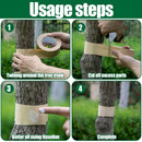 165 Ft x 2 Inch Tree Insect Barrier Tape, Cicada Tree Wrap Protection Tape, Adhesive Crawling Insect Tree Tape for Protecting Fruit Trees Plants Outdoor Lawn Garden-4