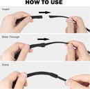 10 Pack Glasses Strap Adjtable Eyeglass Holder Around Neck Universal Glasses Lanyard Eye Glasses String Sunglasses Strap Cord Eyewear Retainer for Men Women Sports Reading (11.8 -23.6in,Balck)-4