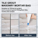Biaungdo 2 Pack Tile Grout Masonry Mortar Bag, Heavy Duty Piping Bags Grout Sealer Bag, Blue Tip Grouting Tools for Tile Installation-4